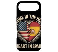 Carcasa para iPhone Air Home In The USA Heart In Spain Flag Spanish Roots American