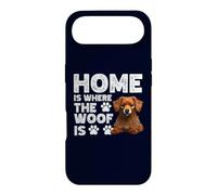 Carcasa para iPhone Air Home is Where The Woof Is Cute Kokoni Grecia Dog Lover Owner