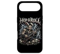 Carcasa para iPhone Air Hop and Roll Heavy Metal Bunny Guitarra Eléctrica Conejo Rocker
