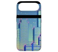 Carcasa para iPhone Air Horizonte de una Ciudad Azul Synthwave