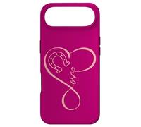 Carcasa para iPhone Air Horseshoe Heart Love Equestrian Funny for Horse Girls Mom