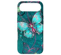 Carcasa para iPhone Air Hot Pink Teal Butterfly Cute Blue Butterflies Dark Turquoise
