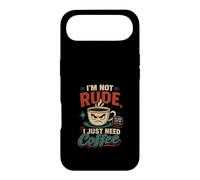 Carcasa para iPhone Air Humor Cafe Design No Maleducado Solo Necesito