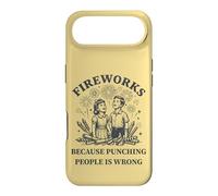 Carcasa para iPhone Air Humor Retro Fuegos Artificiales Anti-Violencia