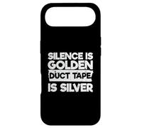 Carcasa para iPhone Air Humor sarcástico Funny Silence Is Golden Duct Tape Is Silver