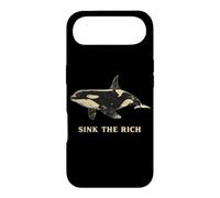 Carcasa para iPhone Air Hundir el Rico Divertido Orca Ballena Meme Anti Capitalismo