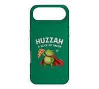 Carcasa para iPhone Air Huzzah: Una porción de Valor Frog Knight Pizza Gamer Snacks