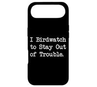 Carcasa para iPhone Air I Birdwatch to Stay out of Trouble - Cita Divertida de observación de Aves