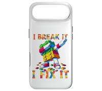 Carcasa para iPhone Air I Break It I Fix It Funny Blocks Bricks Toy Master Builder
