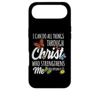 Carcasa para iPhone Air I Can Do All Things Through Christ Buttefly Art Religious