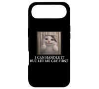 Carcasa para iPhone Air I Can Handle It Cute Cat Meme Humor Existencial Divertido