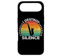 Carcasa para iPhone Air I Destroy Silence Woodwind Sax Saxophone Player Saxophonist