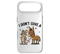 Carcasa para iPhone Air I Don't Give a Rats Ass Mouse Burro Divertido Sarcástico