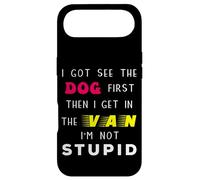 Carcasa para iPhone Air I Got See Dog First Stupid Creepy Adult Chistes