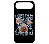 Carcasa para iPhone Air I Got That Dawg In Me Baby Pygmy Hippo Heavy Metal