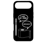 Carcasa para iPhone Air I Hate MY Job Funny TOOTBRUSH WC Papel DE BAÑO Humor
