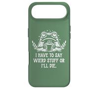Carcasa para iPhone Air I Have to Say Weird Stuff Or I'Ll Die Funny Frog Coffee Meme