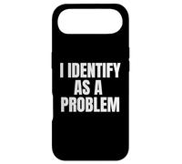 Carcasa para iPhone Air I Identify As A Problem Funny Sarcastic Humor Bold Text