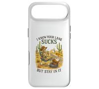 Carcasa para iPhone Air I Know Your Lane Sucks But Stay In It Funny Skeleton Western