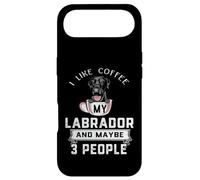 Carcasa para iPhone Air I Like Coffee My Black Labrador Retriever Dog Maybe 3 People