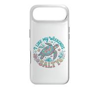 Carcasa para iPhone Air I Like My Weekends Salty Sea Turtle Beach Lover