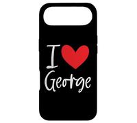 Carcasa para iPhone Air I Love George Nombre Personalizado Boy Man BFF Friend Heart