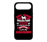 Carcasa para iPhone Air I Love My Alaskan Malamute Dog Funny Puppy Dogs Lovers