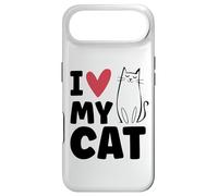 Carcasa para iPhone Air I Love My - Cat Gato Lindo Amor Silueta Amantes De Los Gatos