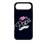 Carcasa para iPhone Air I Love My Papa Funny Father Dad Daddy Heart and Mustache