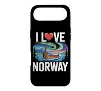 Carcasa para iPhone Air I Love Norway Northern Lights Barco Vikingo