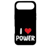 Carcasa para iPhone Air I Love Power Corazón Política Electricidad Planta de energía Solar