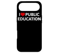 Carcasa para iPhone Air I Love Public Education Mensaje de Apoyo a los Profesores