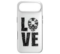Carcasa para iPhone Air I Love Vinyl Old School Coleccionista de Discos de Calavera gótica