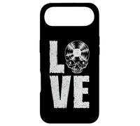 Carcasa para iPhone Air I Love Vinyl Old School Coleccionista de Discos de Calavera gótica
