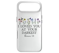 Carcasa para iPhone Air I Loved You at Your Darkest Christian Bible Verse Romans 5:8