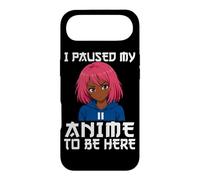 Carcasa para iPhone Air I Paused My Anime To Be Here Negro Anime Girl Manga Otaku
