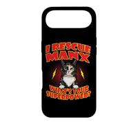 Carcasa para iPhone Air I Rescue Manx Cat What's Your Superpower Funny Cats Lover