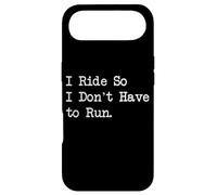 Carcasa para iPhone Air I Ride So I Don't Have to Run Citas Divertidas de Ciclismo