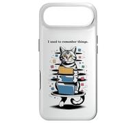 Carcasa para iPhone Air I Used to Remember Things... Funny PC Inept Cat Retro