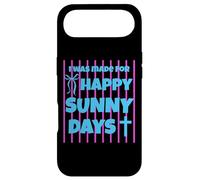 Carcasa para iPhone Air I Was Made For Happy Sunny Days - Lazo a Rayas Rosas