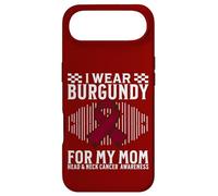 Carcasa para iPhone Air I Wear Burgundy For My Mom Head and Neck Cancer Awareness
