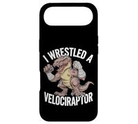 Carcasa para iPhone Air I Wrestled a Velociraptor Funny Dinosaur Cartoon