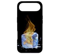 Carcasa para iPhone Air Ice Cube On Fire para los Amantes del Dibujo sobre Hielo y Pintura