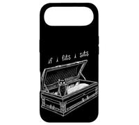 Carcasa para iPhone Air If I Fits I Sits Black Cat Coffin Kitty Sitting In A Casket