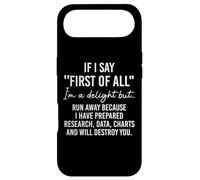Carcasa para iPhone Air If I Say First of All Im a Delight Sarcastic Funny Coworker