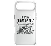 Carcasa para iPhone Air If I Say First of All Im a Delight Sarcastic Funny Coworker