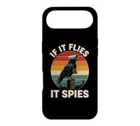 Carcasa para iPhone Air If It Flies It Spies Cuervo Vigilancia Pájaro Retro Conspiración