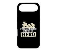 Carcasa para iPhone Air If You Can't Find Me I'm with The Herd Funny Ganaderos