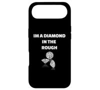 Carcasa para iPhone Air Im A Diamond In The Rough Positive Quote Gráfico de Piedras Preciosas