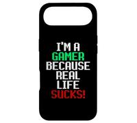 Carcasa para iPhone Air I'm A Gamer Because Real Life Sucks! Sarcastic Gaming Humour